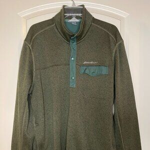 Eddie Bauer Heather Green XL Pullover